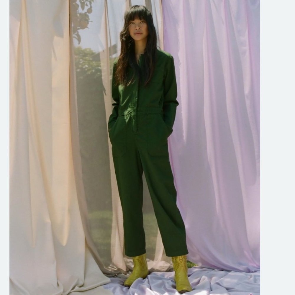 LACAUSA Phoenix Jumpsuit, Absynth Green, Large